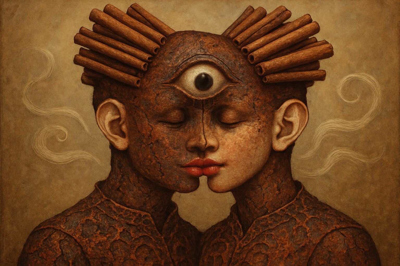 Where They Touched Split-Infinity in Their Clothes Carved from Charred and Rusty Brimstone