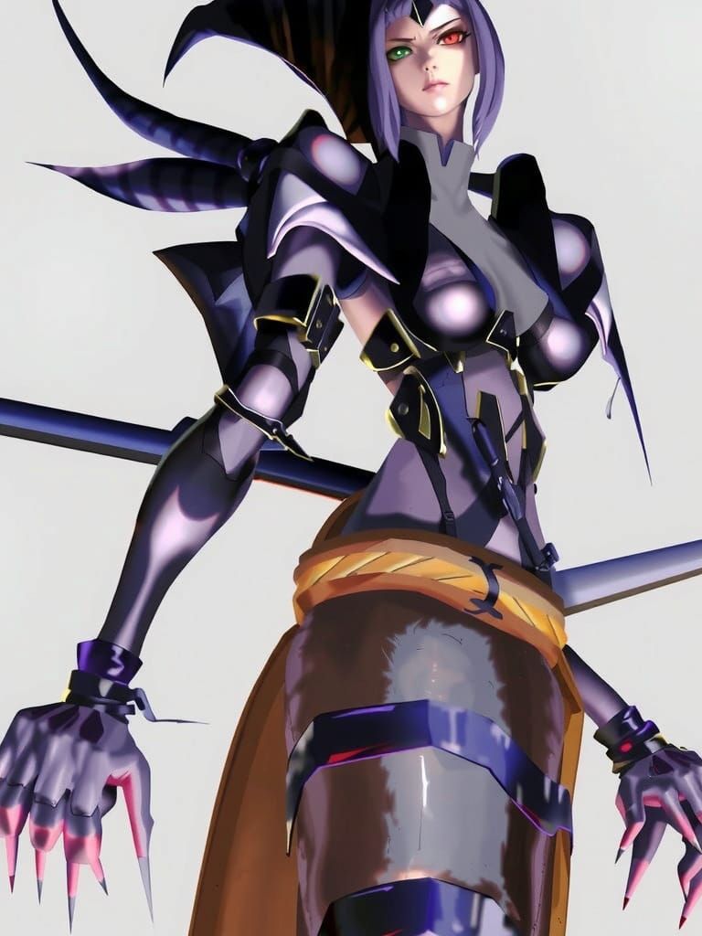 Vibrant 90s Anime Fighter Kaiyn in Dynamic Ink Drawing Style