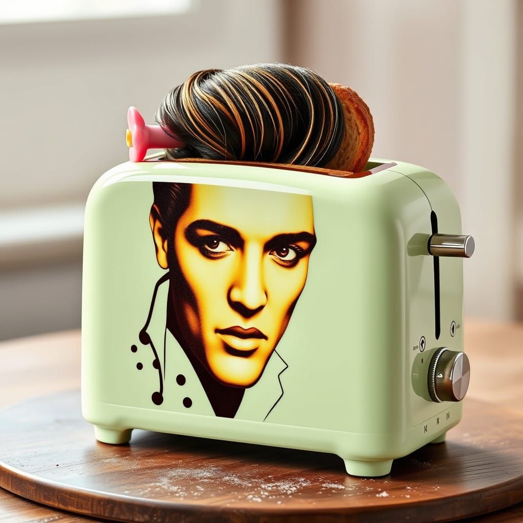 Elvis in Toasty Locks