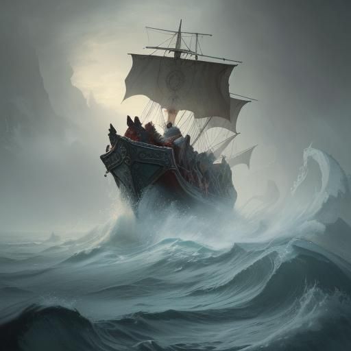 viking drakkar William Turner