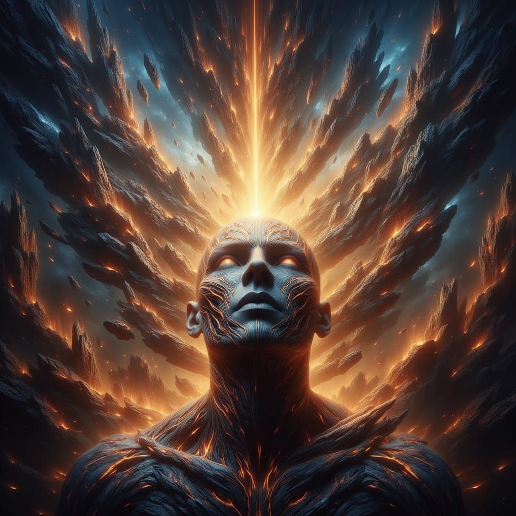 Mystical Beacons in Cosmic Night Sky