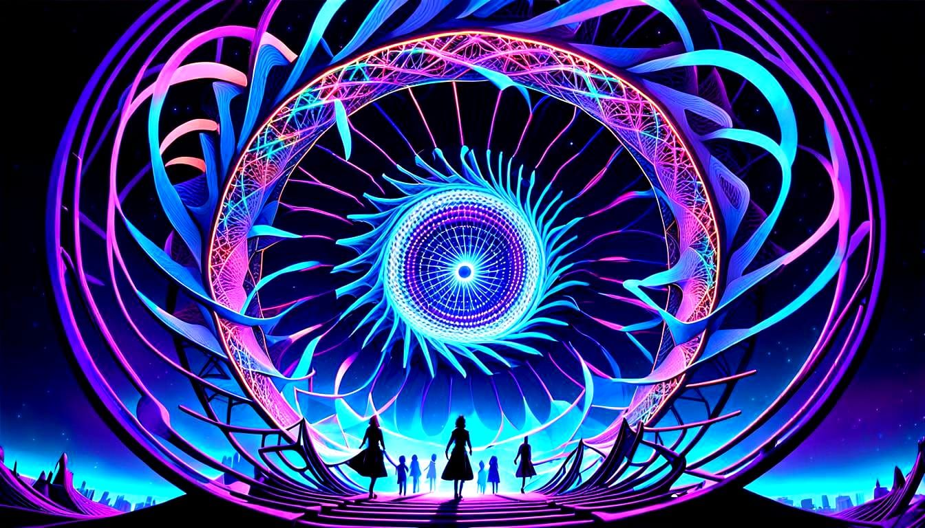 Fantasy Portal: People Flying into Another World