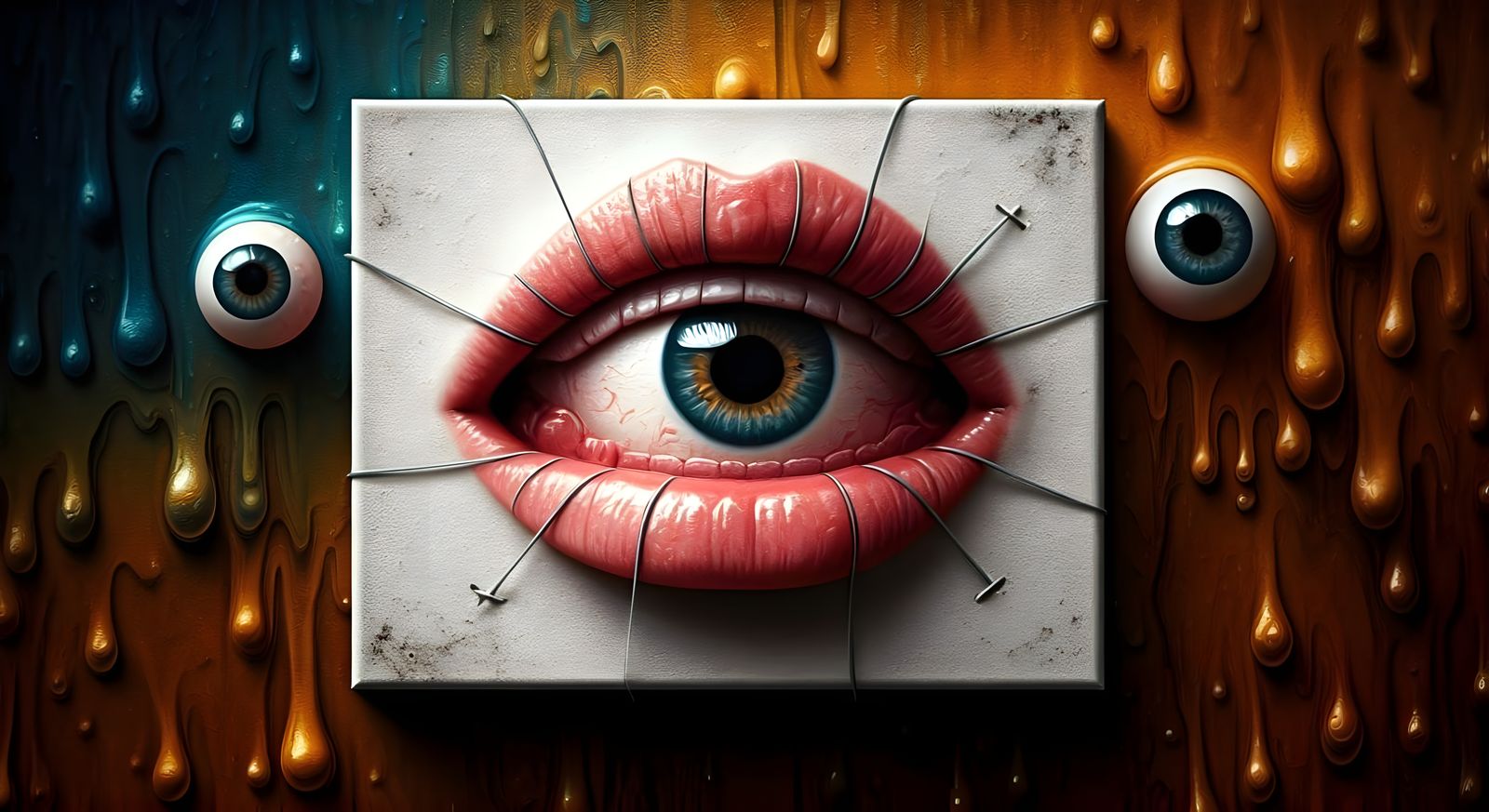 Ethereal Anatomy in Metallic Chrome, Surrealism Inspired