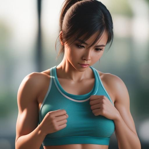 Woman Working Out: Professional Photography with Bokeh