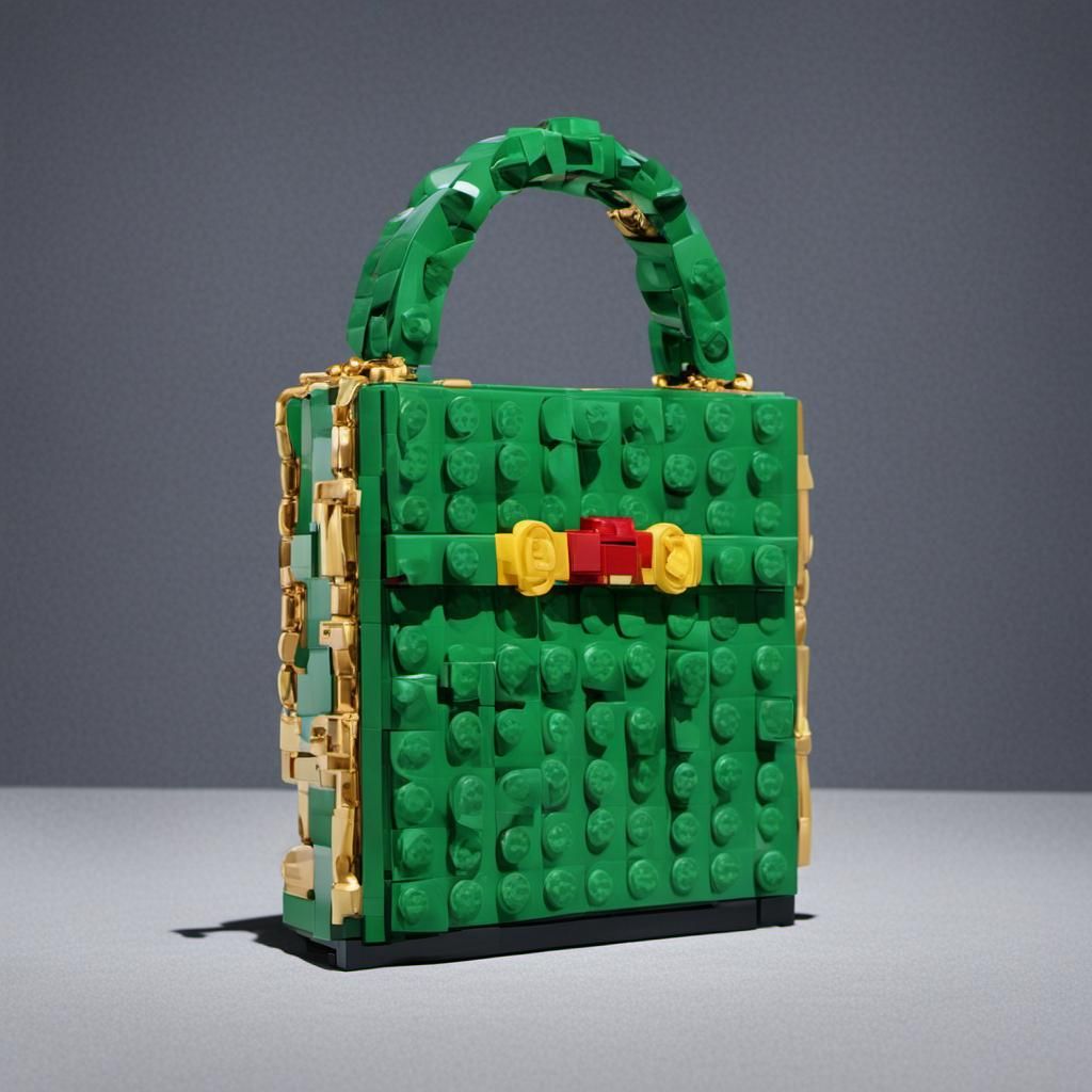 Gucci Bag Made of Lego Bricks