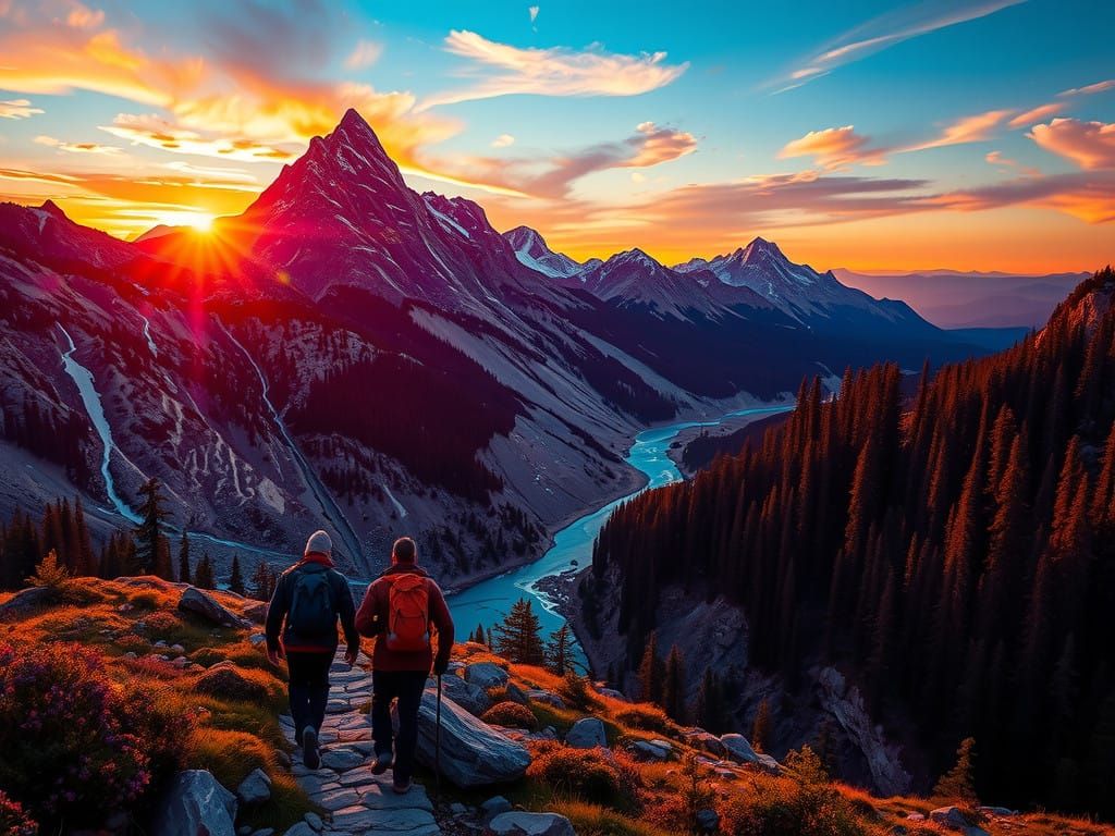 Mystical Gemstone Landscapes in Vibrant Expressionism