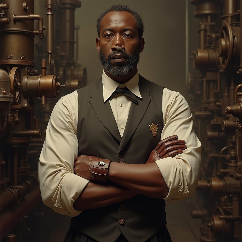 Elijah McCoy, African American Engineer in Late 19th-Century...