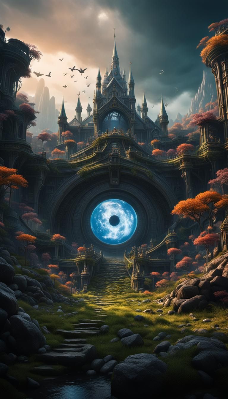 Fantasy NFT Model with Piercing Gaze