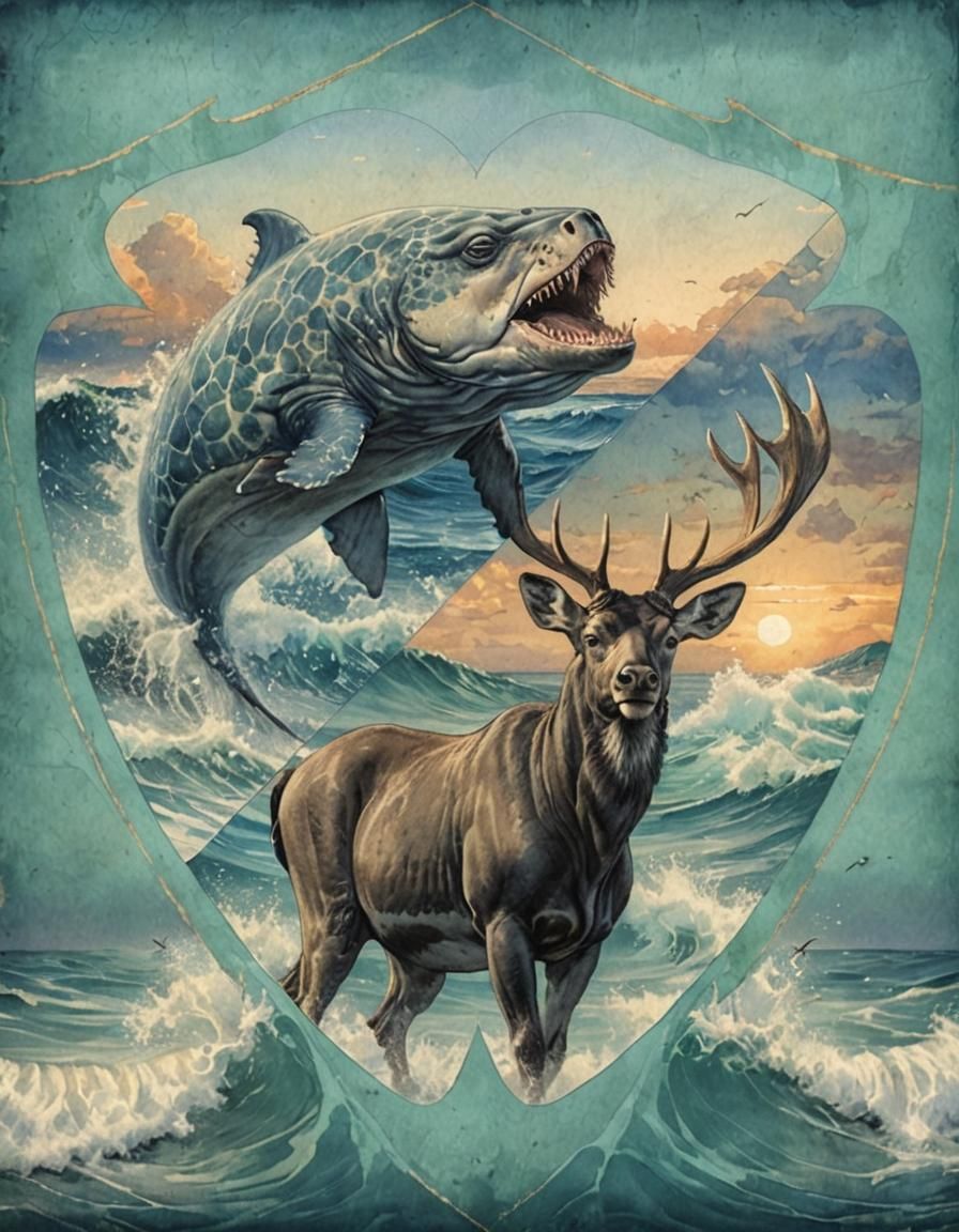 AI Generated Ocean Background