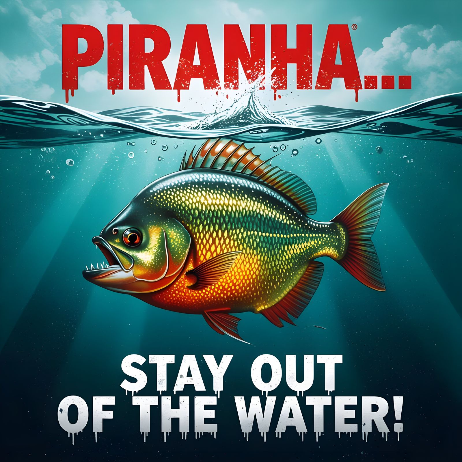 Piranha Lurking in Amazon Waters