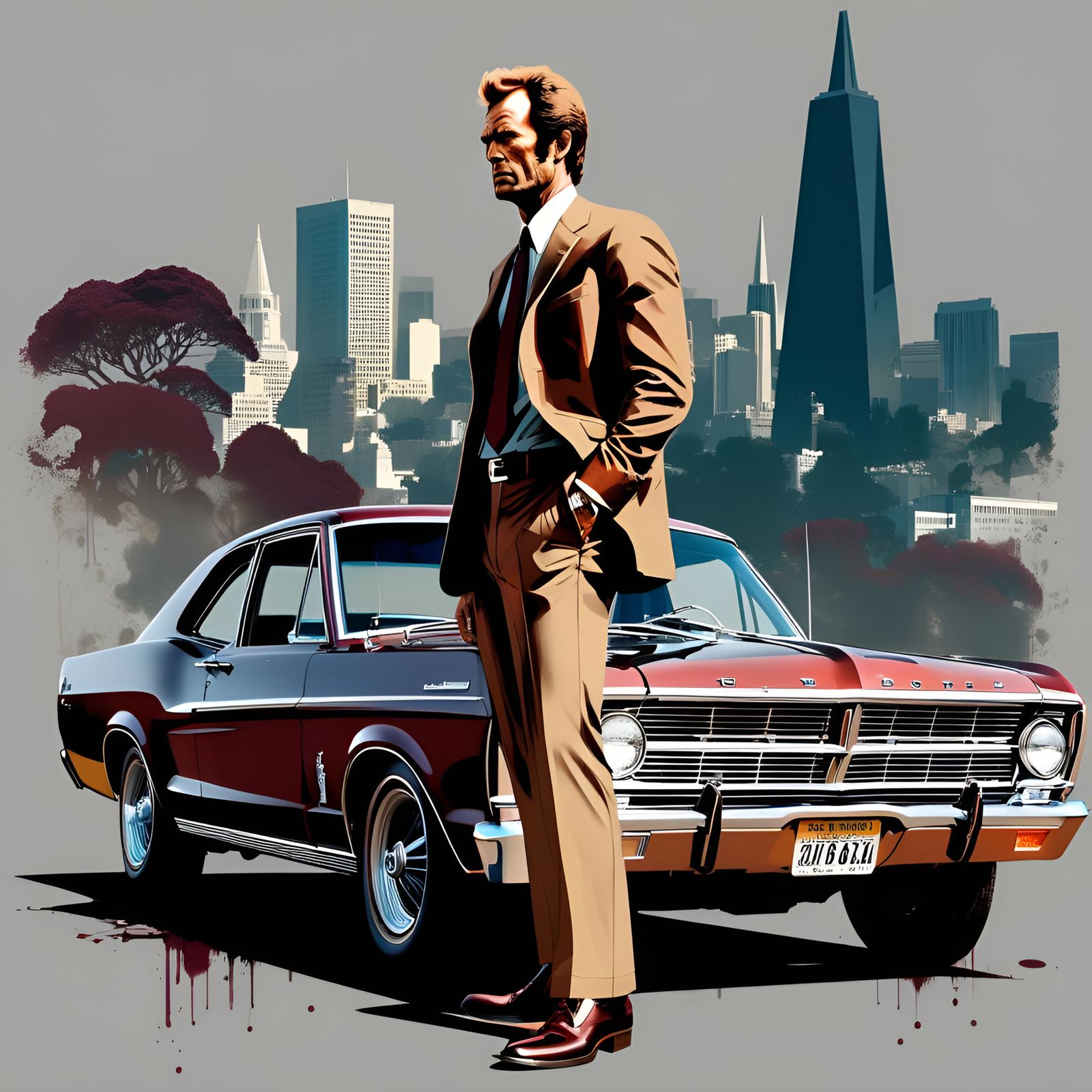 Dirty Harry Double Exposure in San Francisco