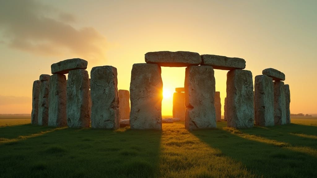 Stonehenge at sundown