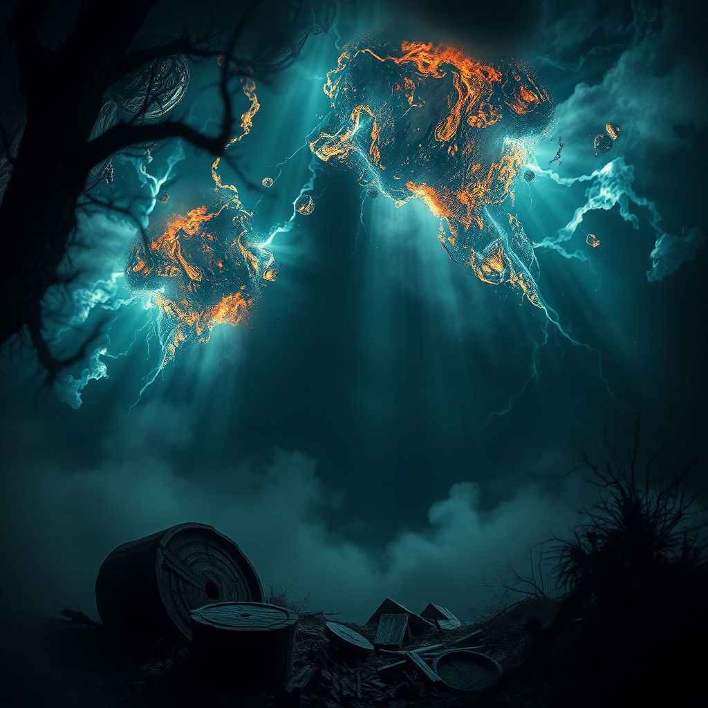 Cryptic Message in Hyperrealistic Cinematic Style