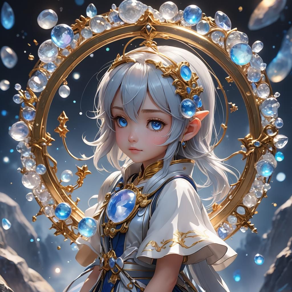 Tinkerbell in Moonstone: Detailed 3D Anime Art