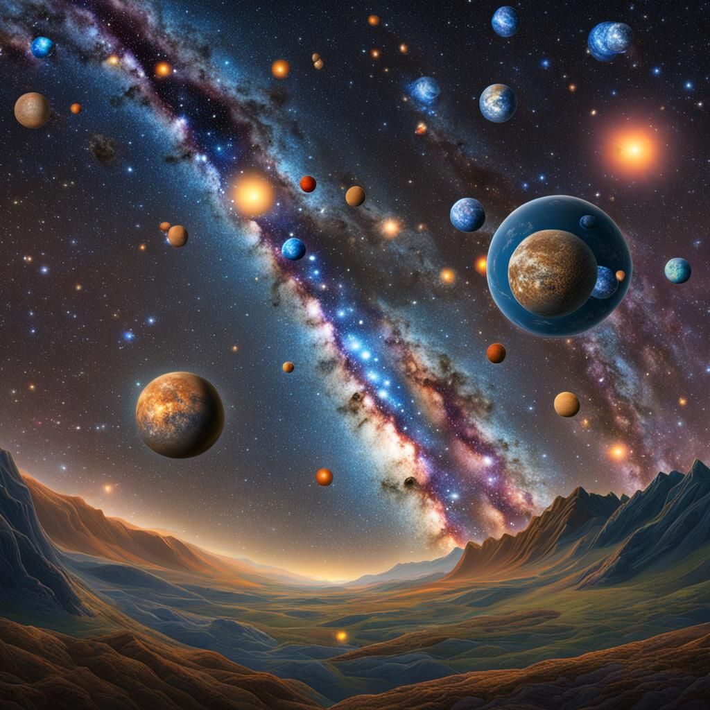 Spectacular Multiverse Milky Way Galaxy