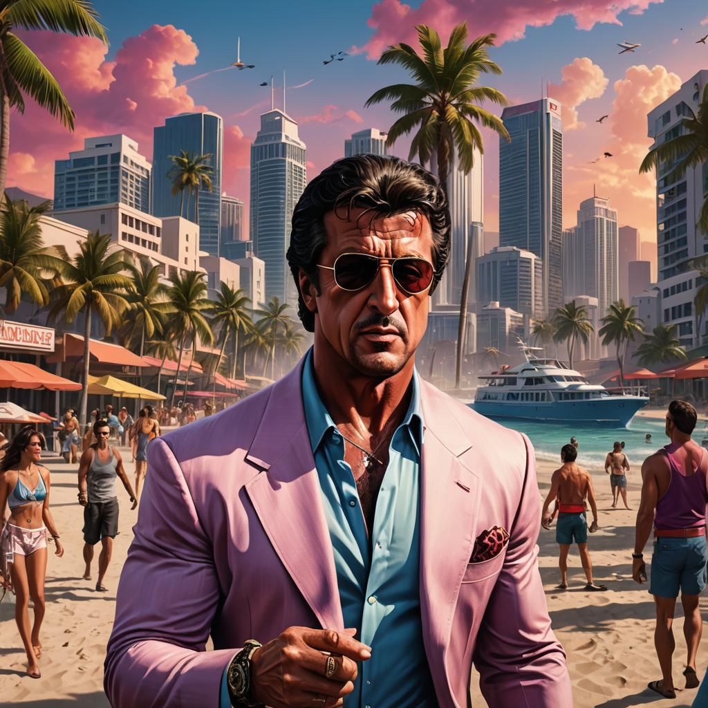 Sylvester Stallone as Mafia Boss in Vice City