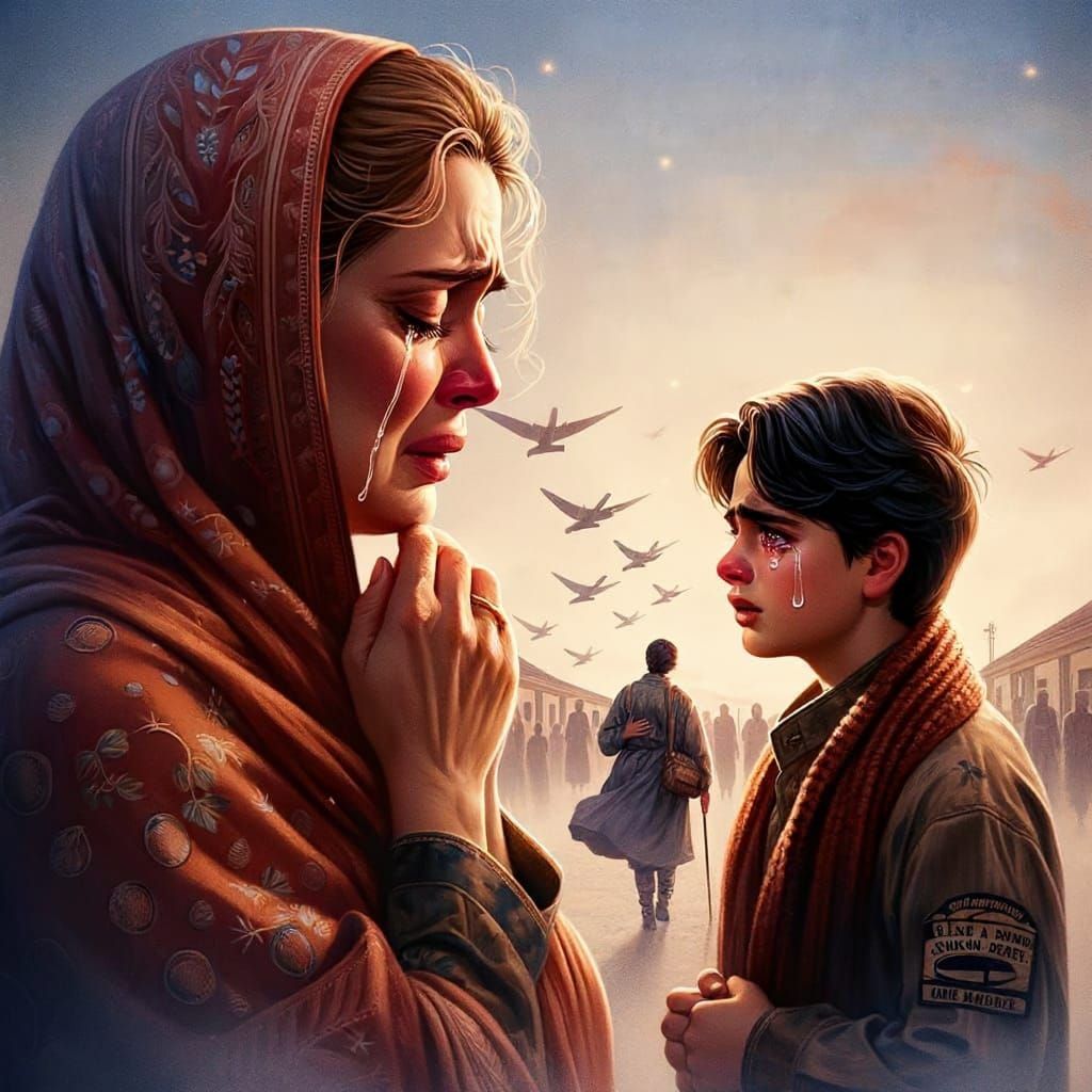 Emotional Portrait Inspired by Vintage Art