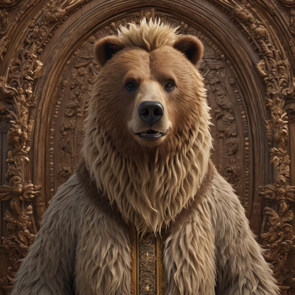 Grizzly Bear in Parliament: Akira Toriyama-Inspired Satire