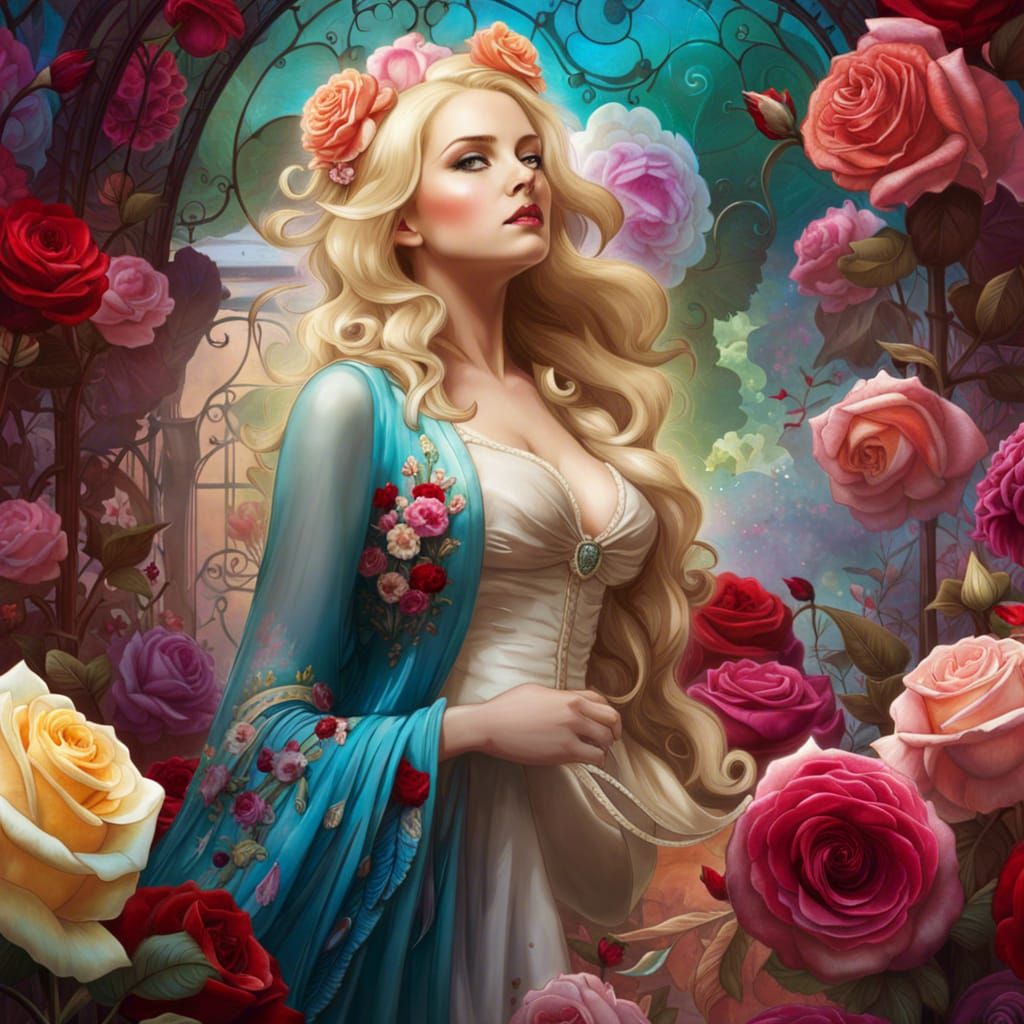 Beautiful rose garden