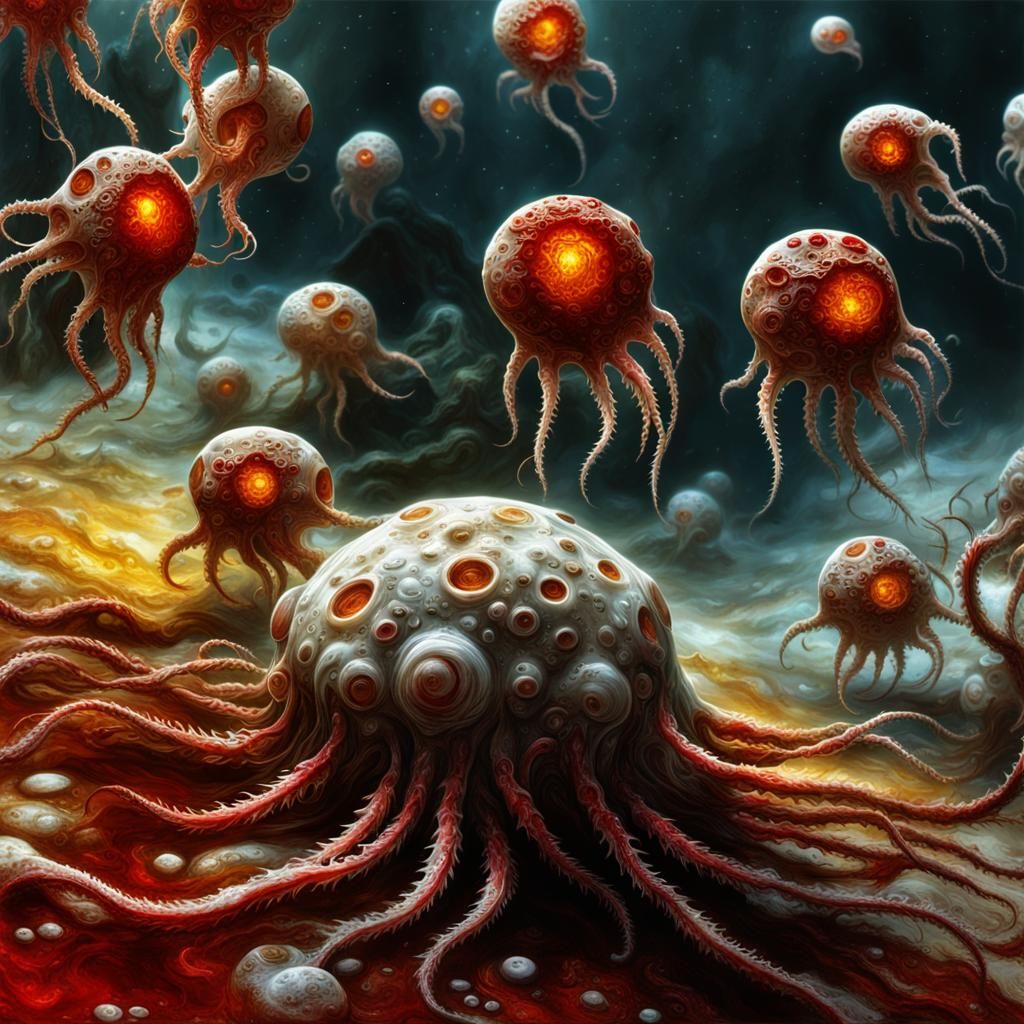 Amoeba in Blood: Photorealistic Cellular Capture