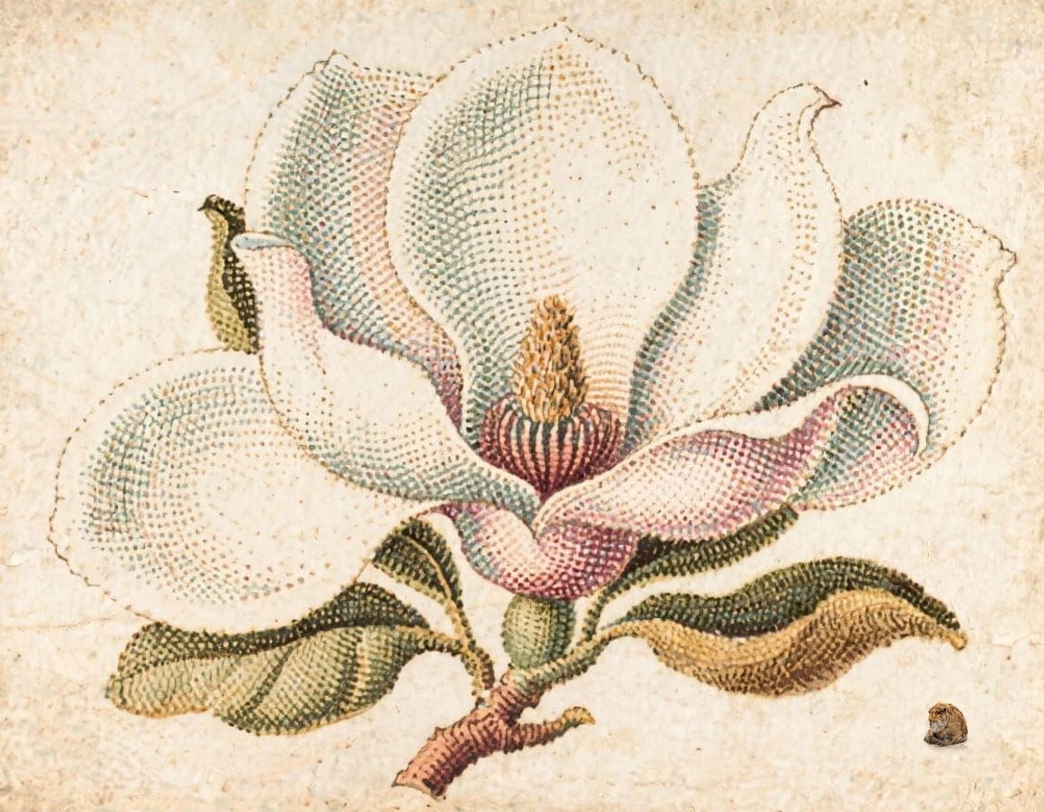 Magnolia Flower Dots