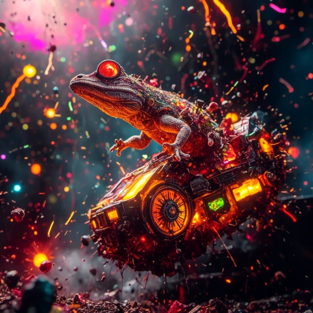 AI Generated Image of a Gecko