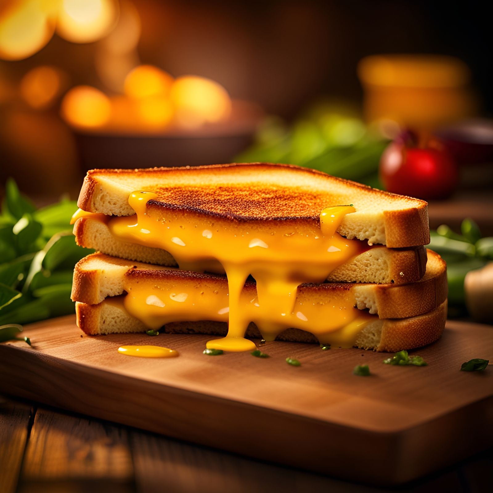 Delectable Oozing Grilled Cheese Sandwich