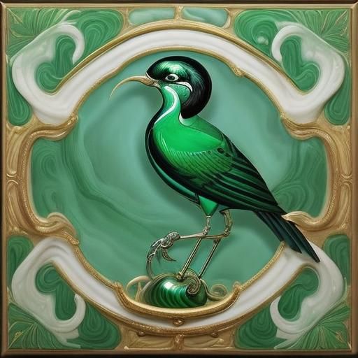 Elegant Art Deco Portrait of a Woman