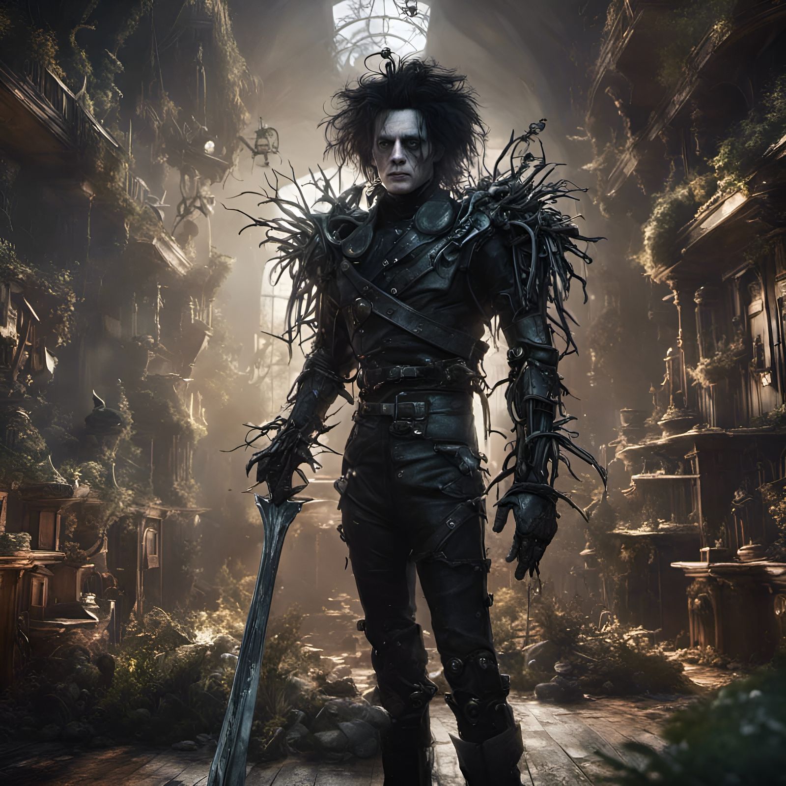 Edward Scissorhands: Dark Fantasy Concept Art