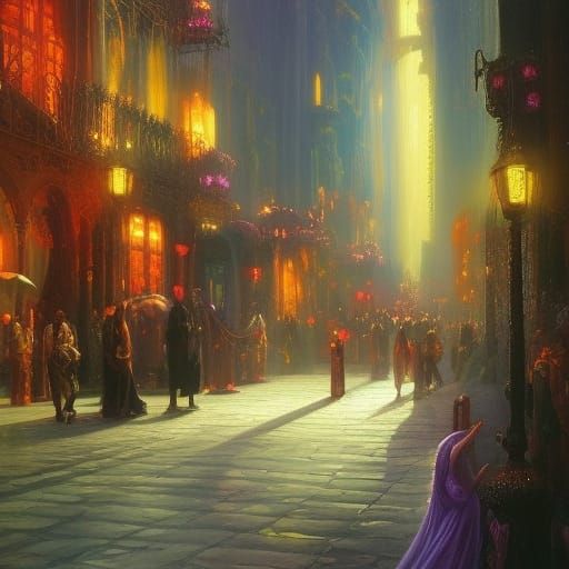 Cyberpunk Belly Dancers in Neon Mist