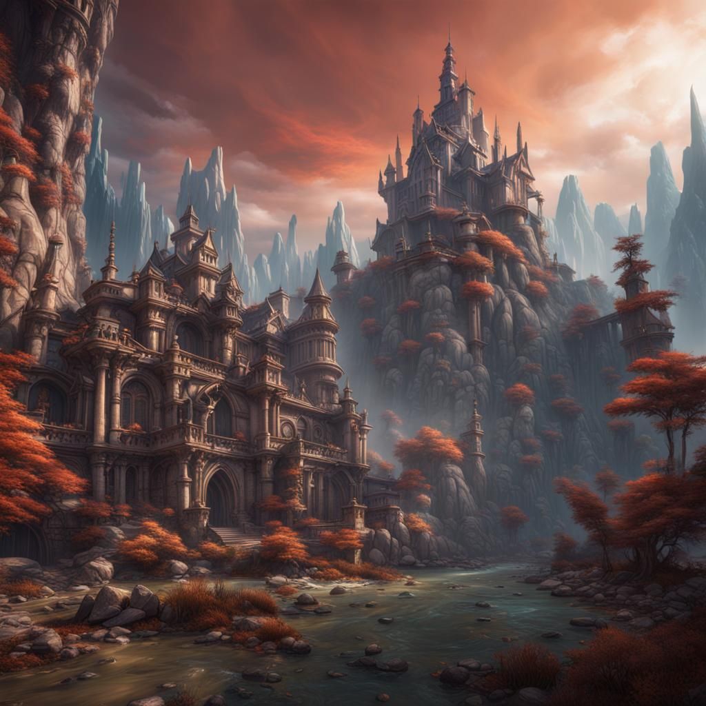 Fantastical AI Concept Art in Deep Color