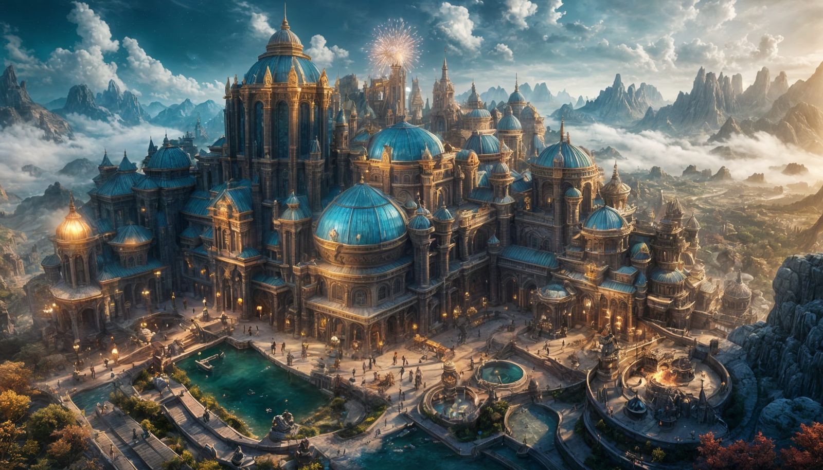 Fantastical Utopia Mall Concept Art