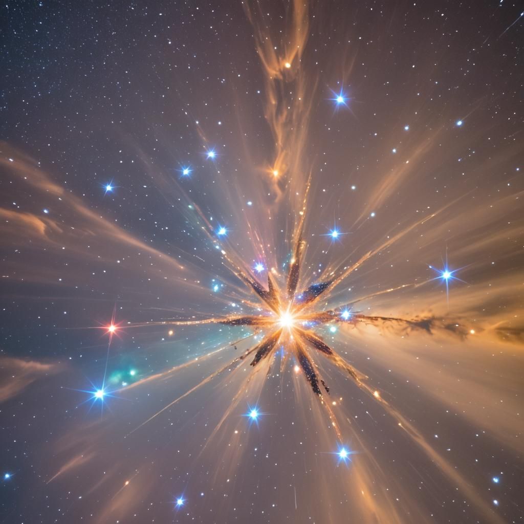 Hyperrealistic Macro Star Photography at Night