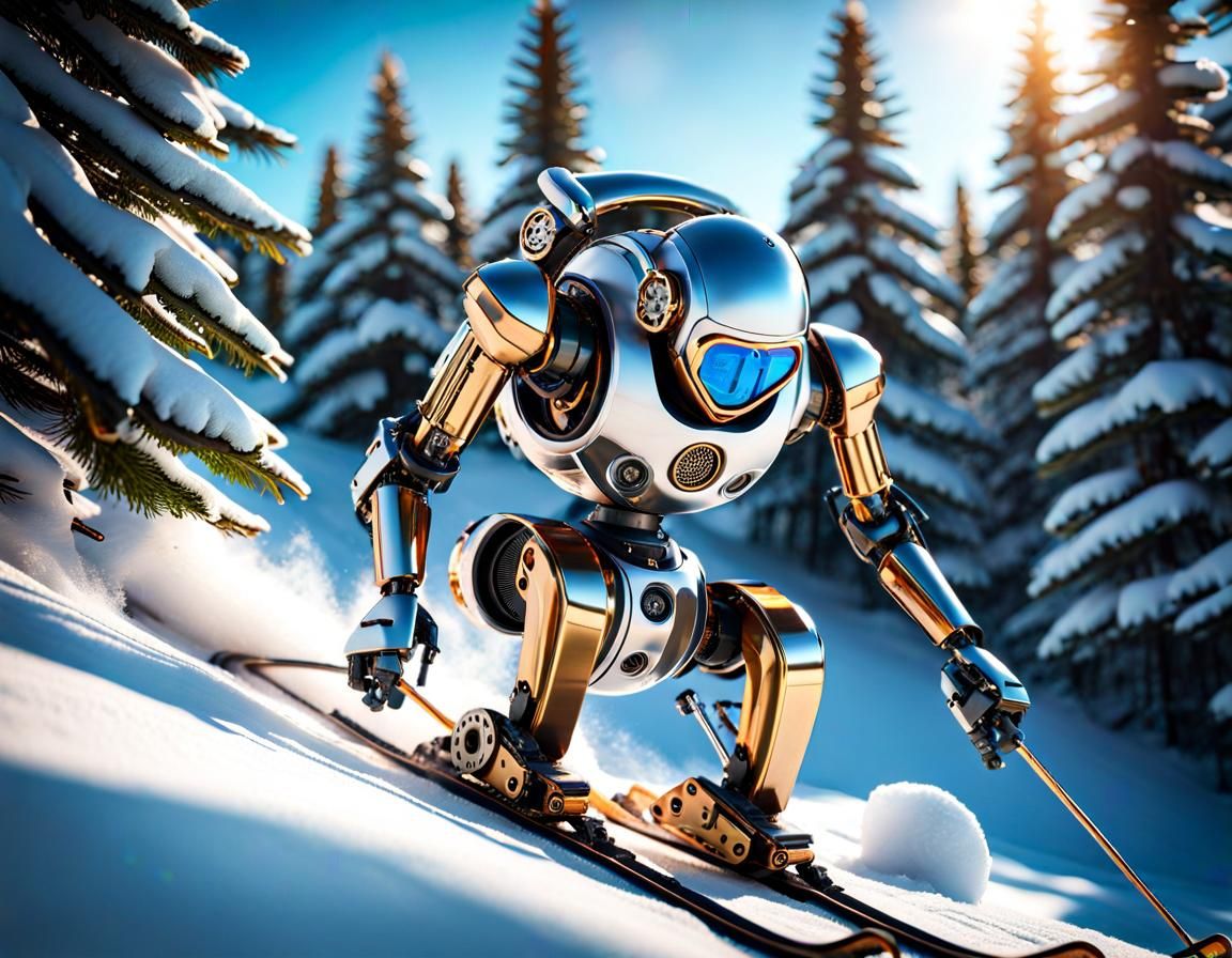 Downhill Steampunk Skier