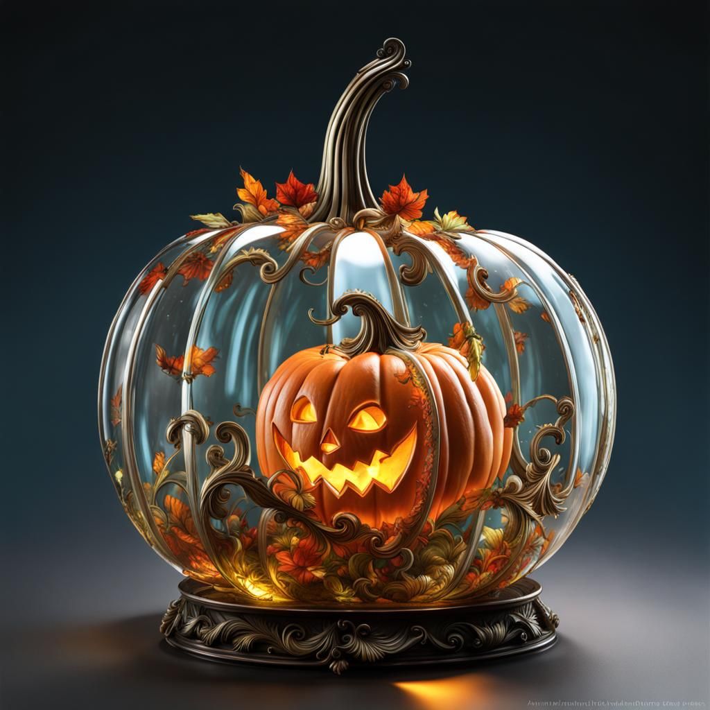 Glass pumpkins