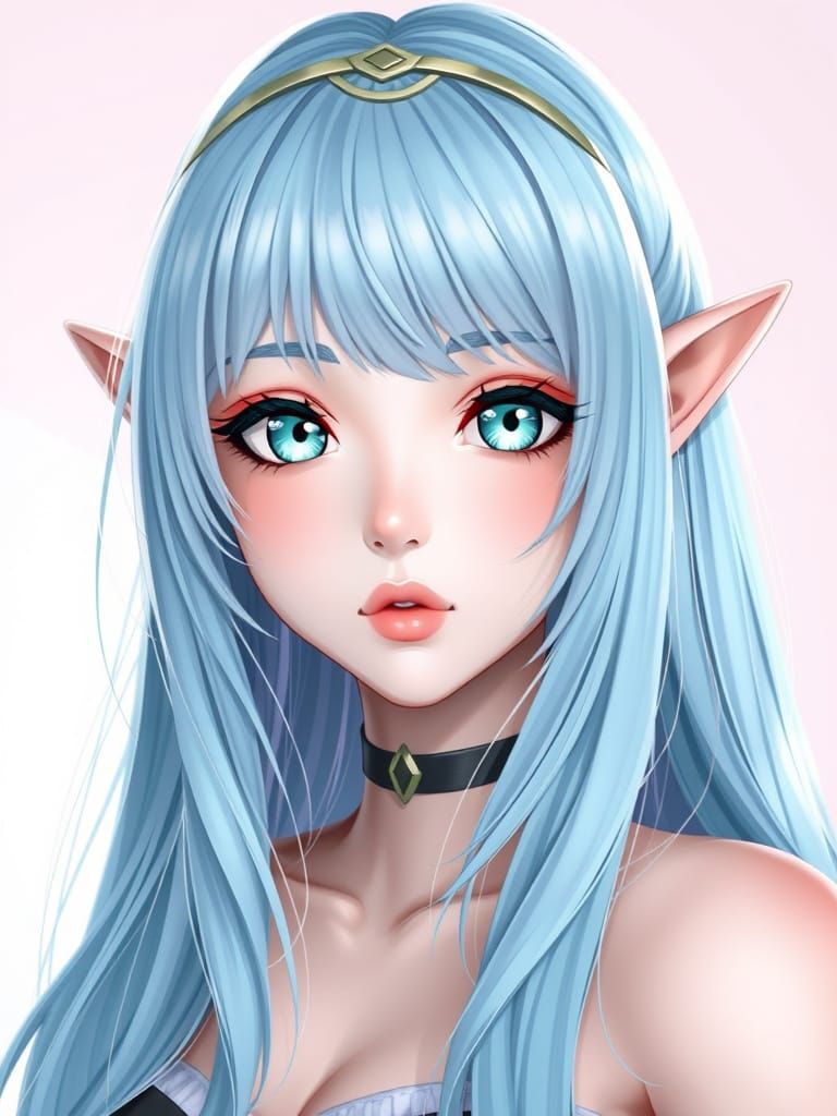 Ethereal Blue Elf Maiden