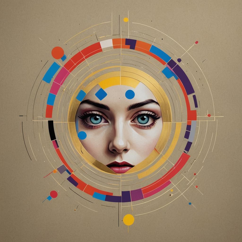 Gender Fluid Pop Art in Bauhaus Style