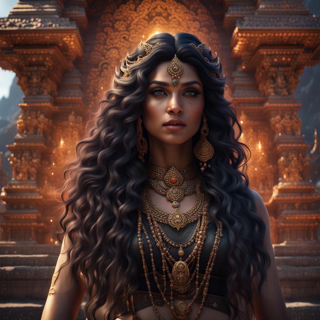 Goddess Akka Maha Devi in Himalayan Temple