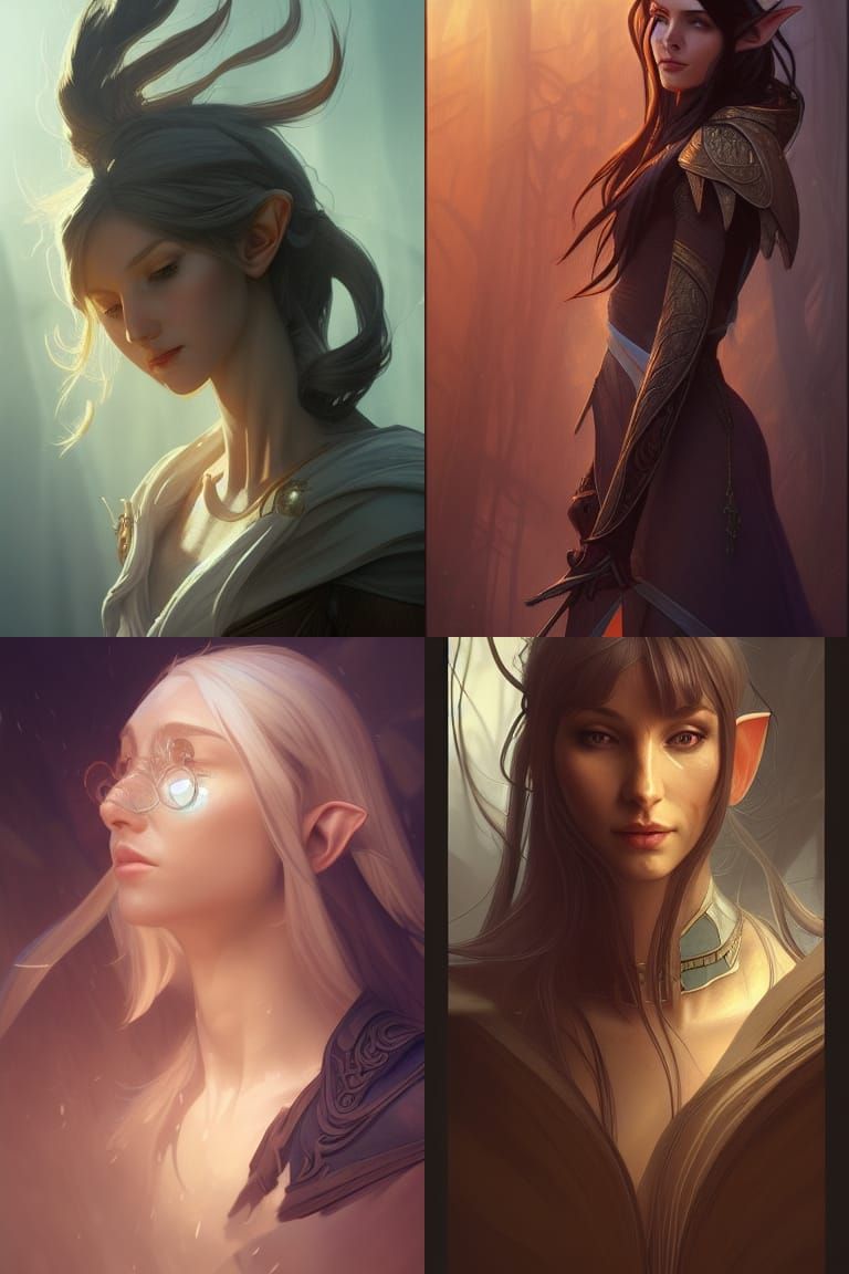 Fantasy Wood Elf Magic Portrait in Unreal Engine