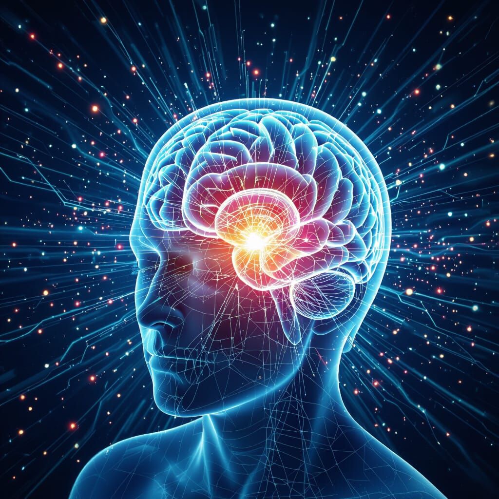 Migraine Attack Visualization: An AI Generated Image