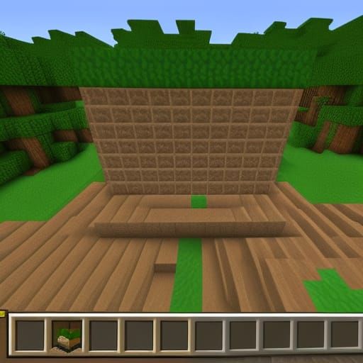 Minecraft Landscape Generated by AI