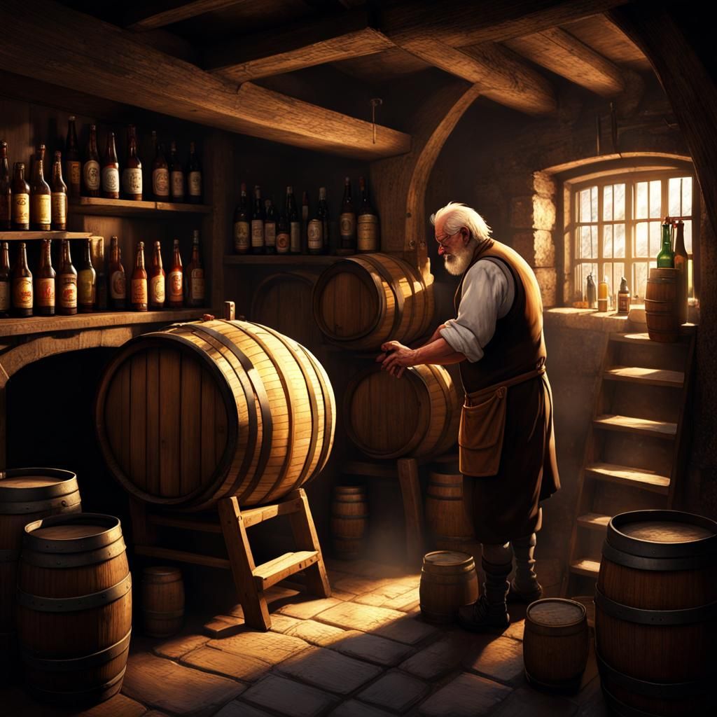 Store-room at the back of the tavern.