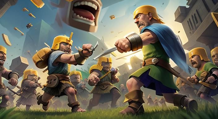 Clash of Clans AI Rendition