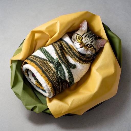 Tacocat: A Cat Wrapped Like a Burrito