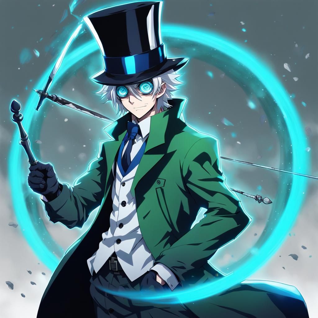 Anime Villain Emerges From Portal in Manga Style