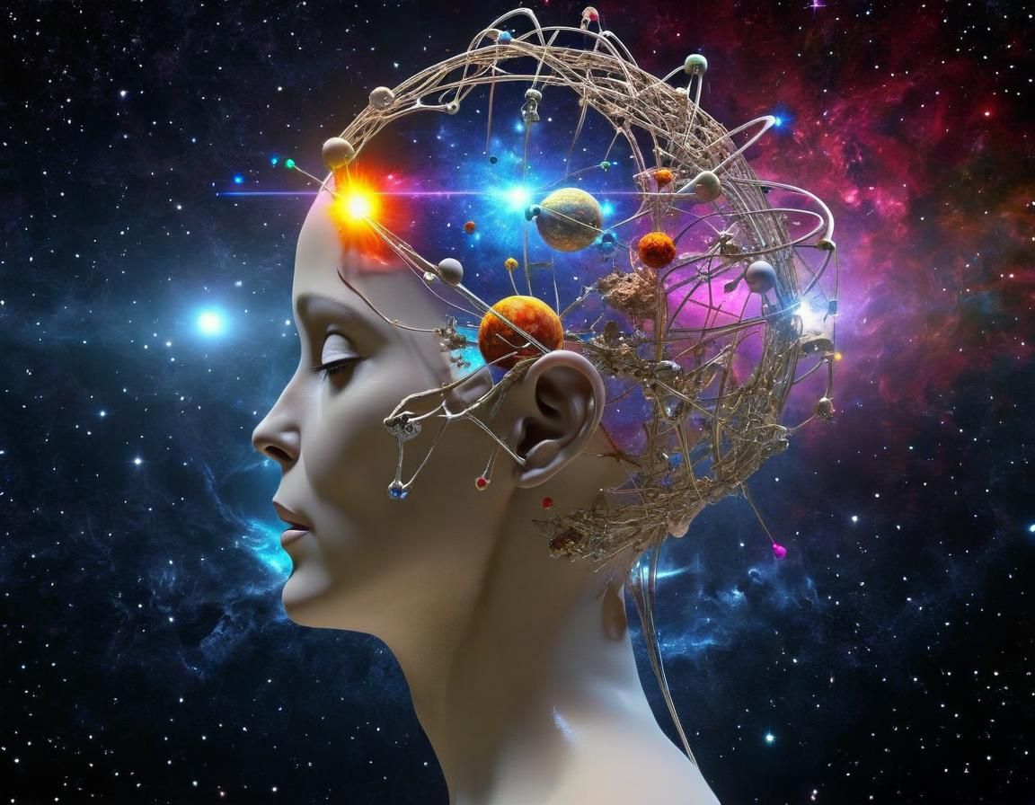 Hyperdetailed 3D Render of Cosmic Neuronic Extremes