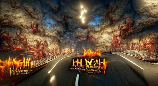 Desolate Highway to the Unknown, Matte Background