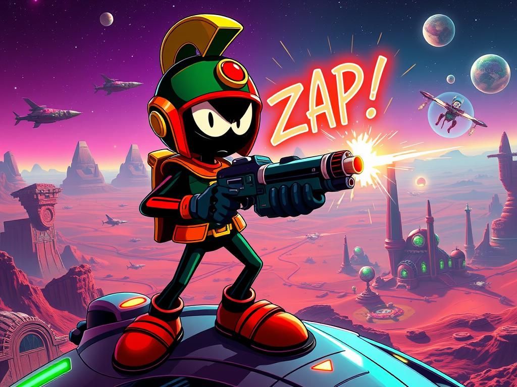 Marvin the Martian: Retro Sci-Fi "ZAP!" on Mars