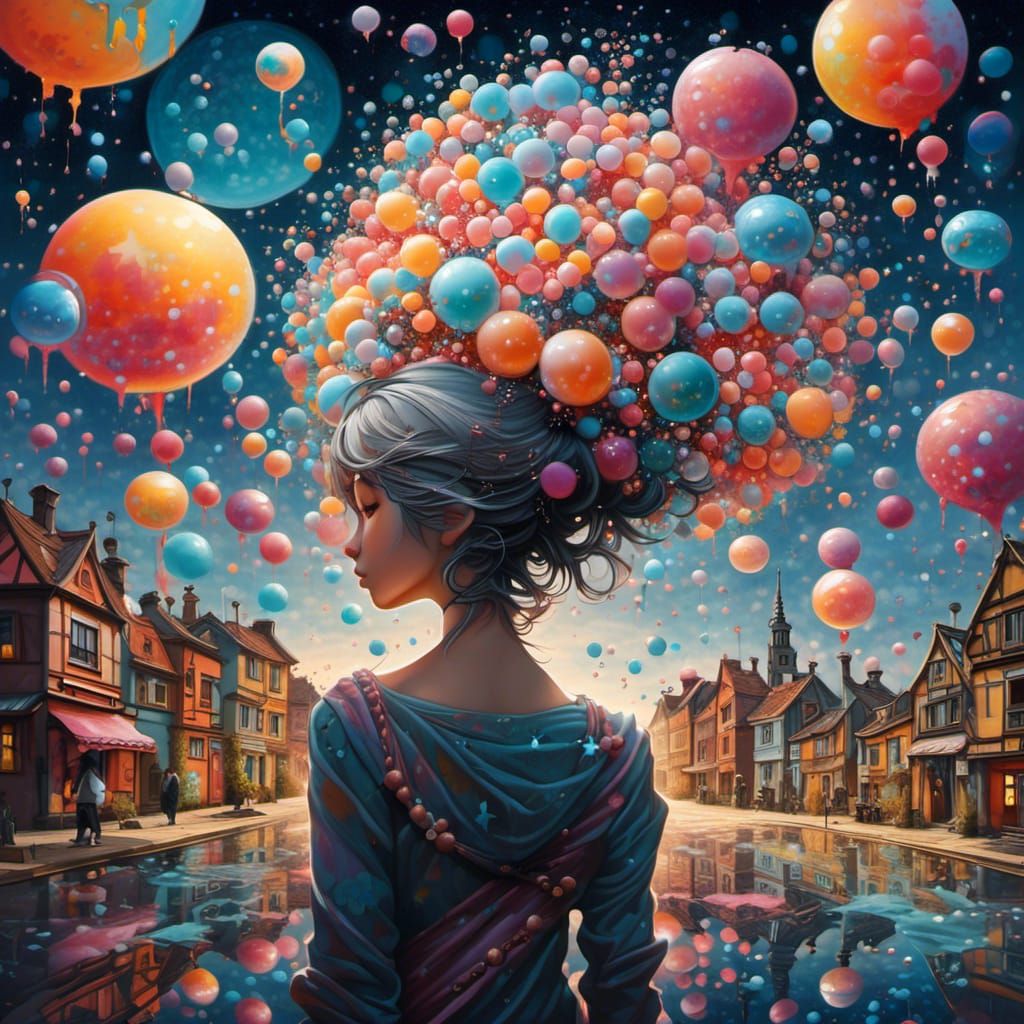 Sparkly Pixie in Colorful Graffiti Art Style