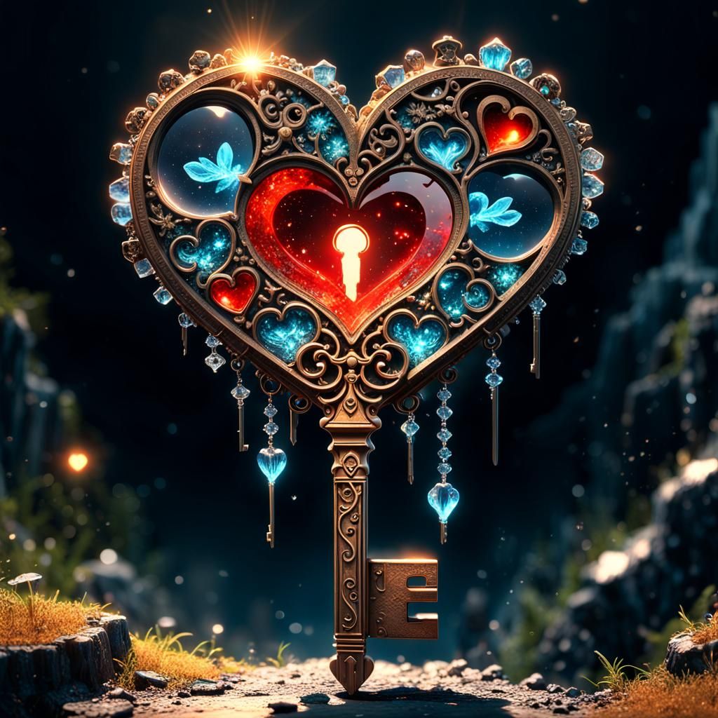 heart key